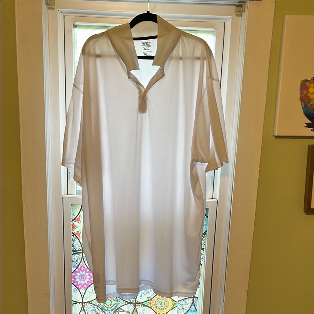 Essentials White Polo Shirt Casual Elegance